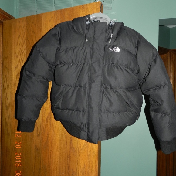 north face puffer bomber jacket